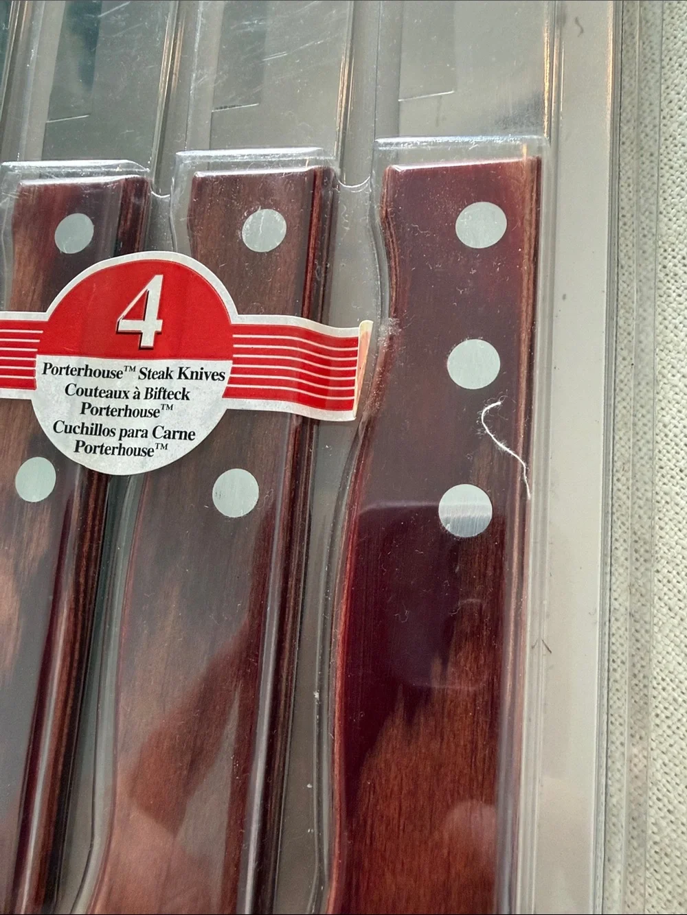 NIP TRAMONTINA PORTERHOUSE FOUR STEAK KNIFES